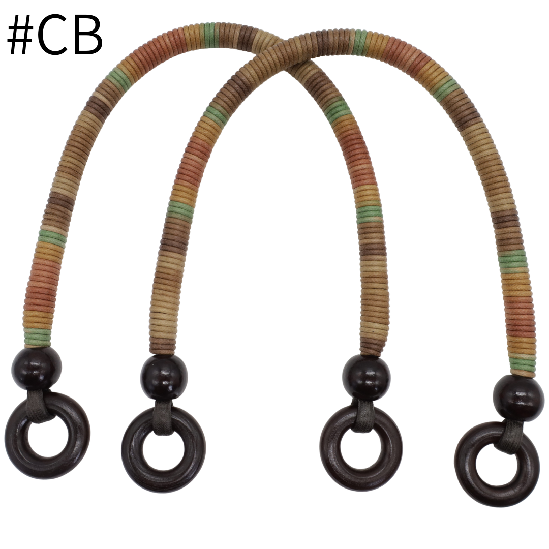Japanese Gradient-Dyed Cord Bag Handles – 40cm, 2 pcs | Made in Japan