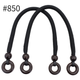 Japanese Cord Bag Handles with Wood Accents – 40cm, 2 pcs | Made in Japan