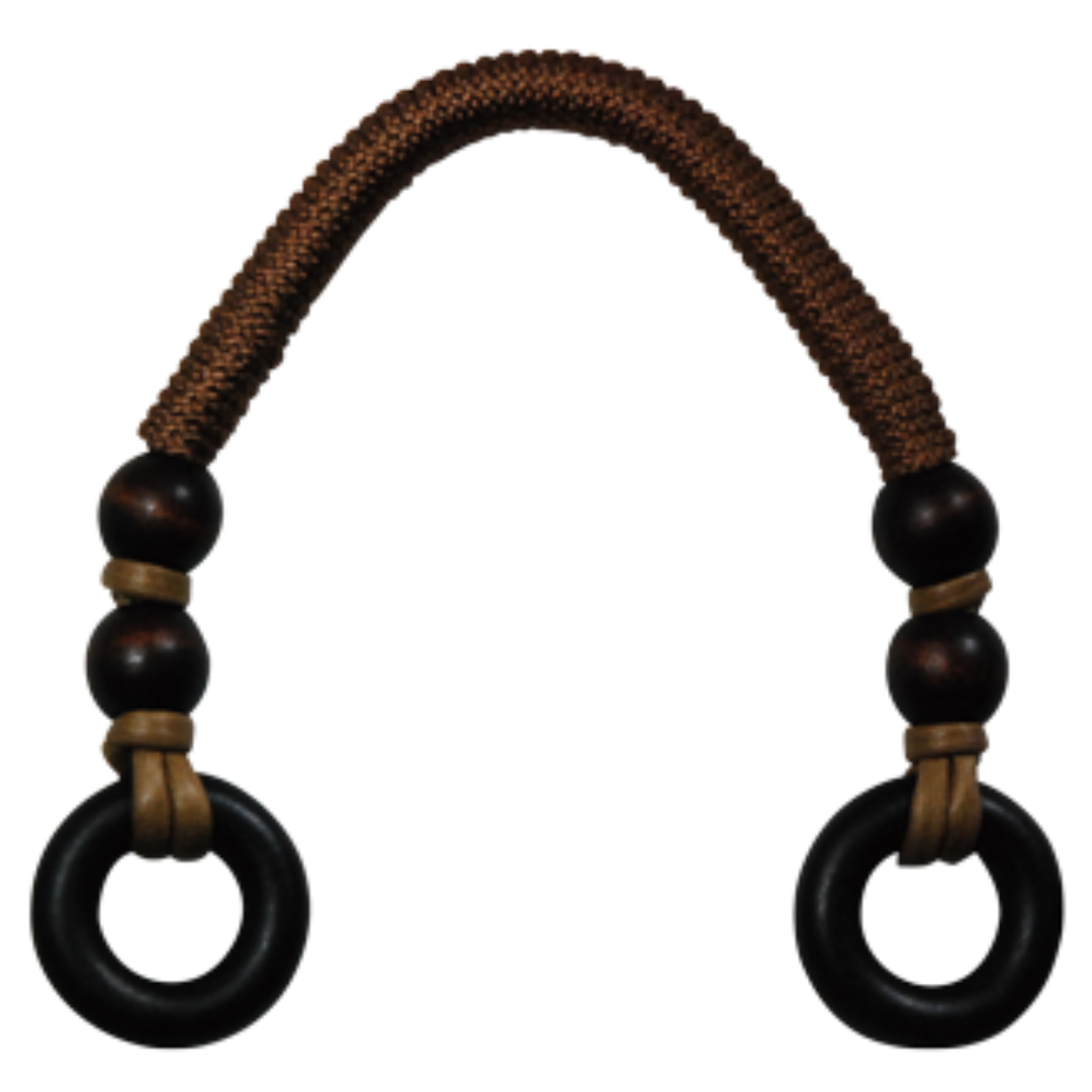 Round Polyester Cord Bag Handles – 12mm × 37cm, 2 pcs | Made in Japan