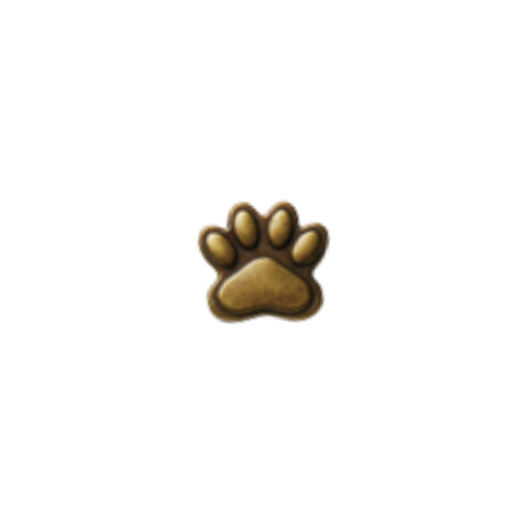 Paw Print Screw-On Magnetic Snap – 17mm, 1 Set | Bag Making Hardware