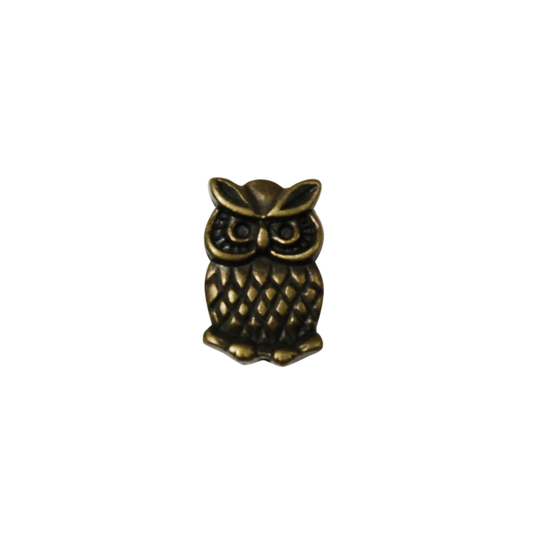 Owl Screw-On Spring Snap Button – 17mm, 1 Set | Bag Hardware