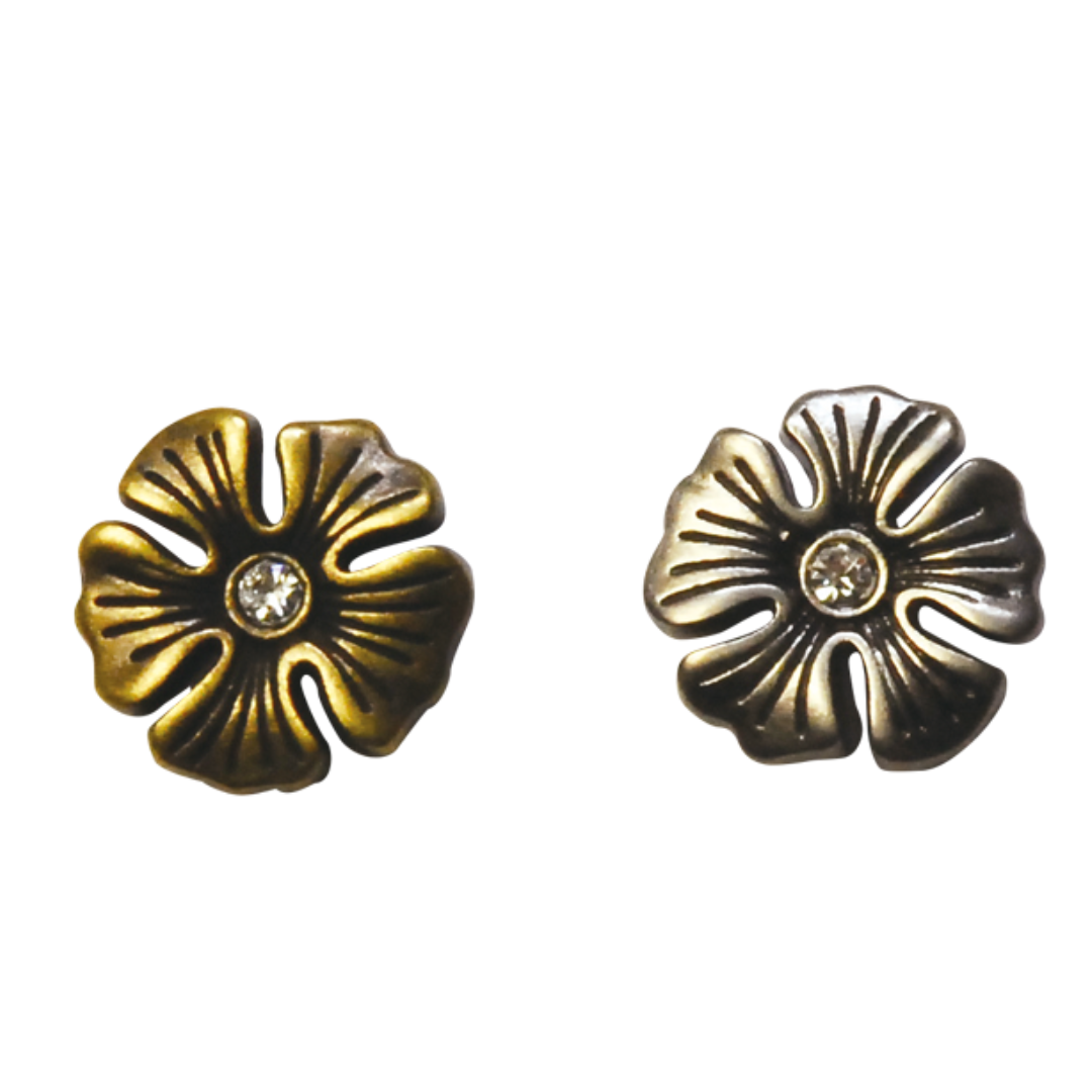 Flower Screw-On Magnetic Snap – 17mm, 1 Set | Bag Making Hardware