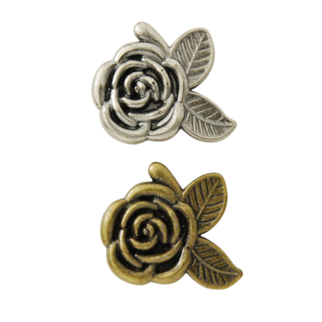 Rose Screw-On Magnetic Snap for Bags – 30mm, 1 Set | Bag Hardware