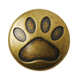 Large Paw Print Screw-On Metal Rivet – 30mm, 1 pc | Bag Hardware