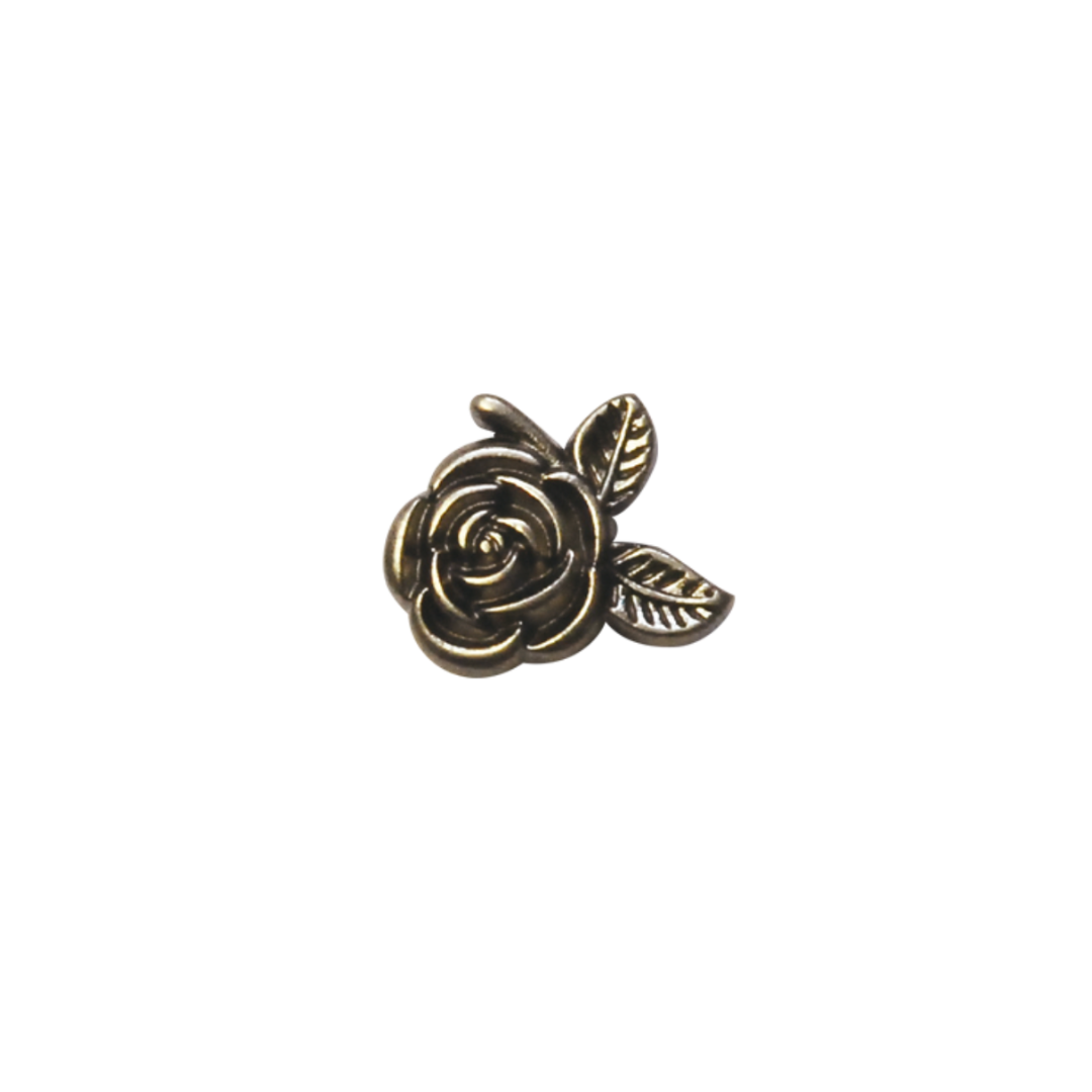 ネジ式スプリングスナップ（ローズ）17mm×5mm