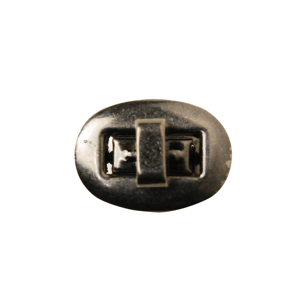 Oval Twist Lock for Bags – 20×30mm, 1 Set | Bag Making Hardware