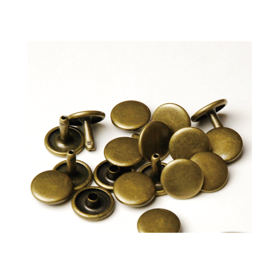 Brass Rivets for Leather &amp; Bag Making – 13mm × 11mm, 10 pcs