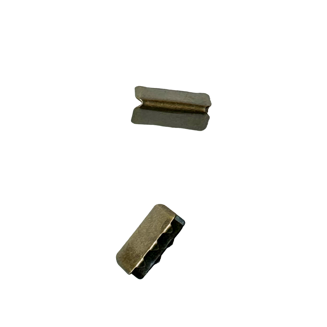 Ribbon End Tips for 20mm Straps – 20×9mm, 2 pcs | Bag Hardware