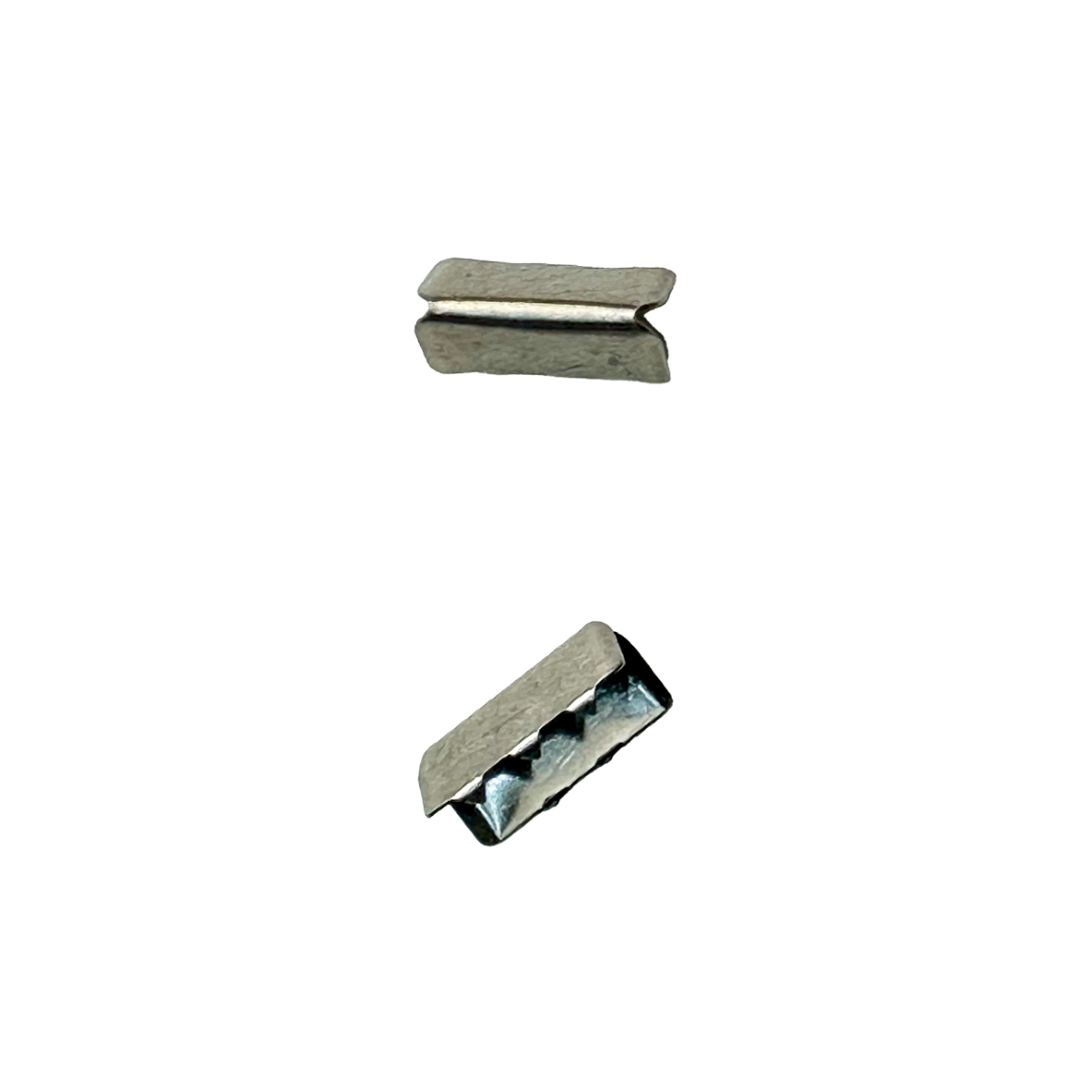 Ribbon End Tips for 20mm Straps – 20×9mm, 2 pcs | Bag Hardware