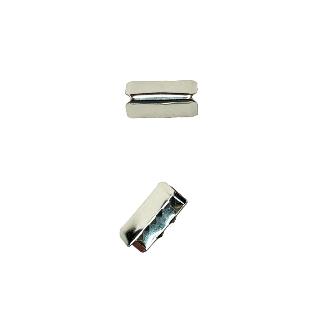 Ribbon End Tips for 25mm Straps – 25×9mm, 2 pcs | Bag Hardware