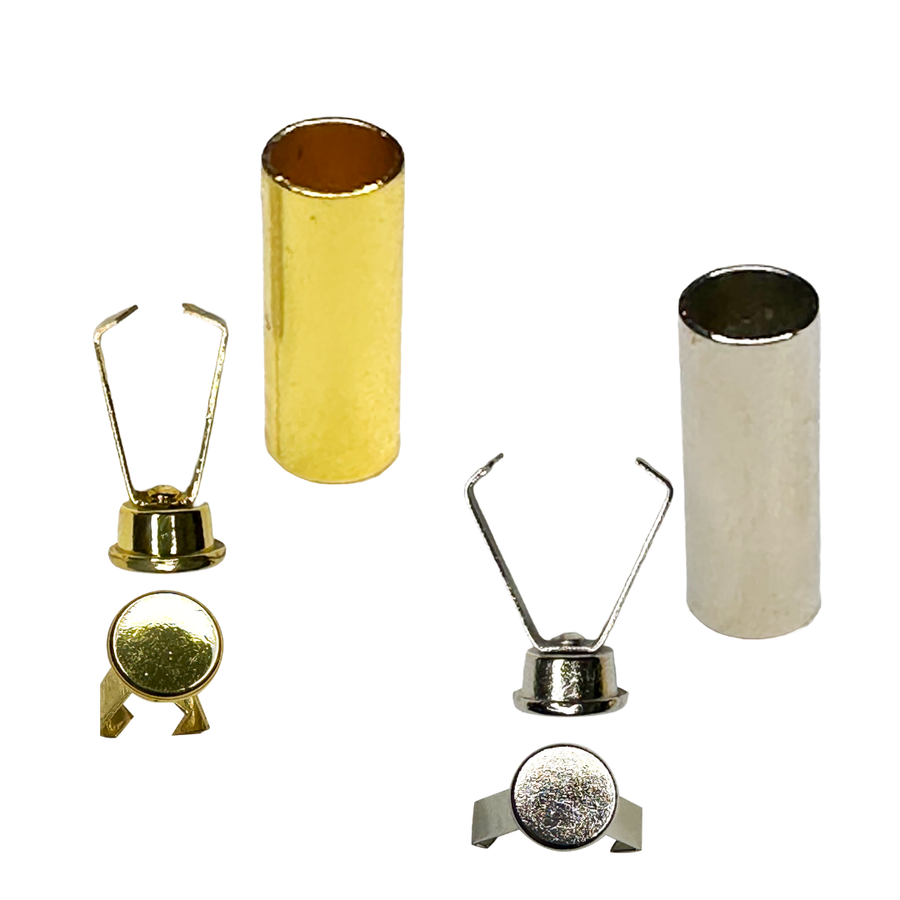 Metal Cord End Caps for 6mm Cords – 2 pcs | Bag Making Hardware