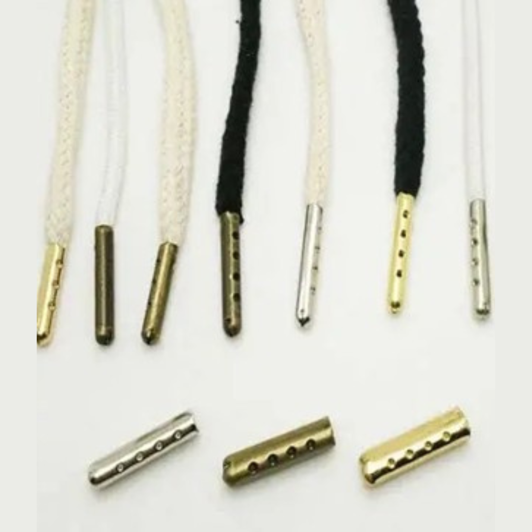 Brass Cord End Tips for 5mm Cords – 2 pcs | Bag Making Supplies