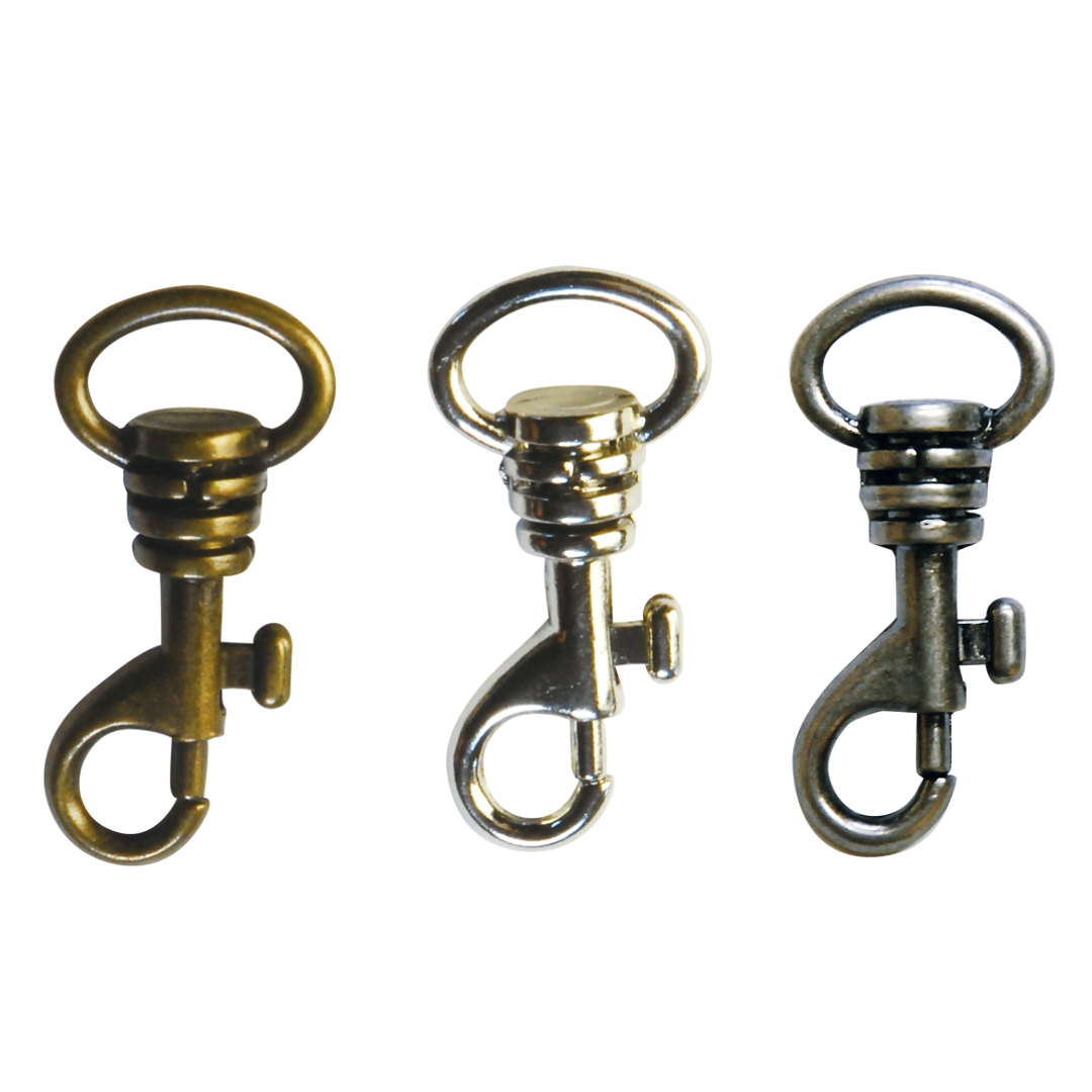 Swivel Snap Hooks for 10mm Straps – 15×35mm, 2 pcs | Bag Hardware