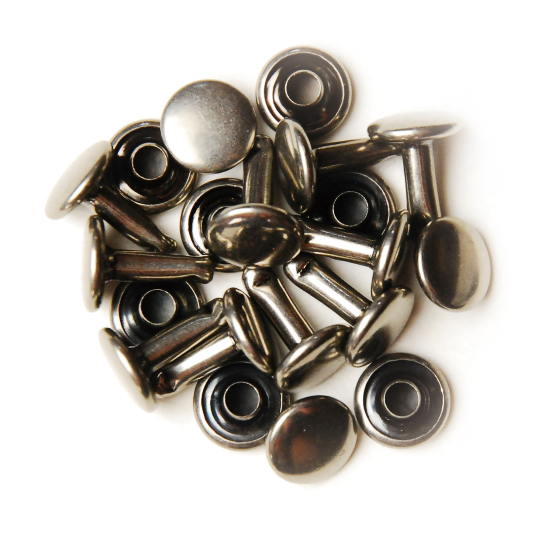 Brass Rivets for Leather &amp; Bag Making – 9mm × 11mm, 10 pcs