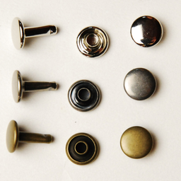 Brass Rivets for Leather &amp; Bag Making – 9mm × 11mm, 10 pcs