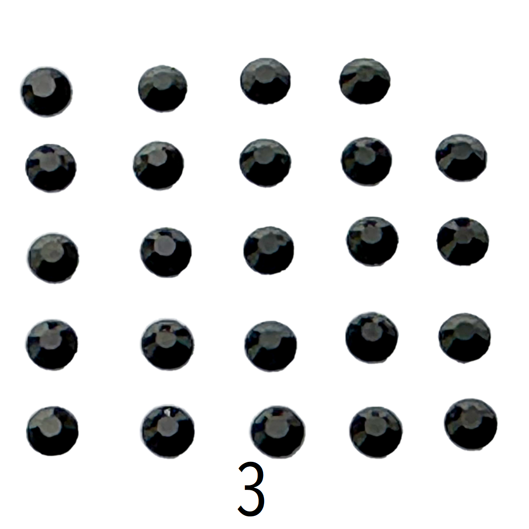 Glass Rhinestones – Ø3mm (Set of 5 Bags)