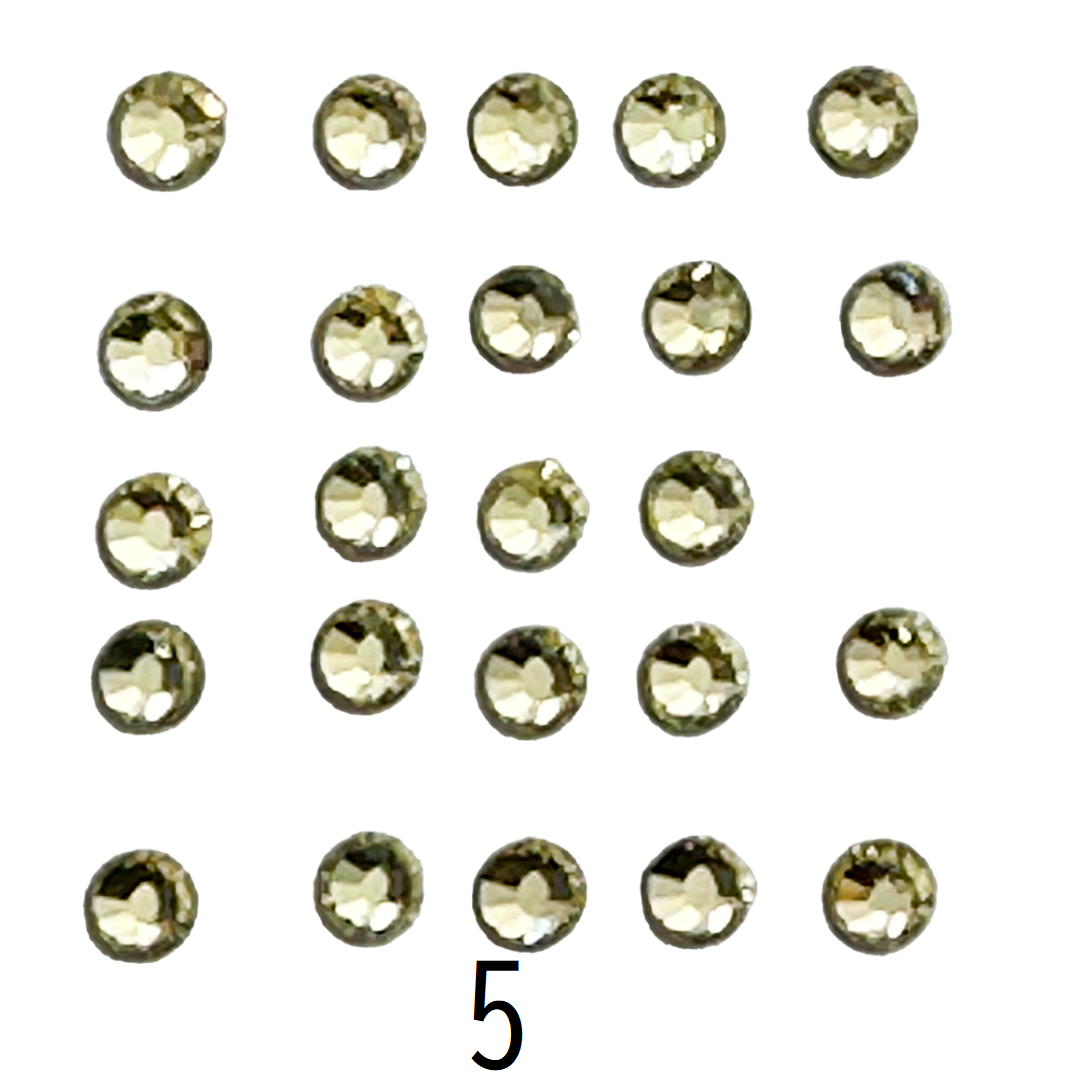 Glass Rhinestones – Ø3mm (Set of 5 Bags)