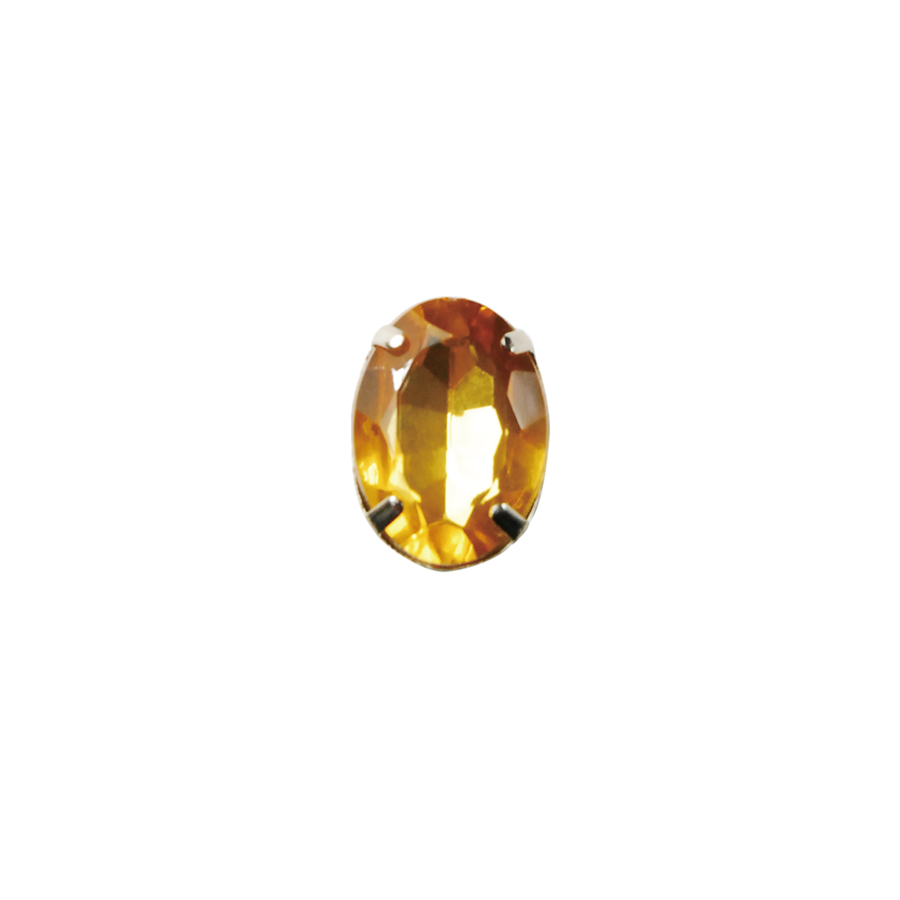 オーバルストーン（爪付き）（小）13mm × 18mm × 7mm