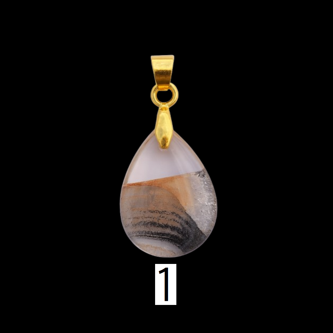 Teardrop Glass Bead Charm – 13mm × 18mm (1 pc)