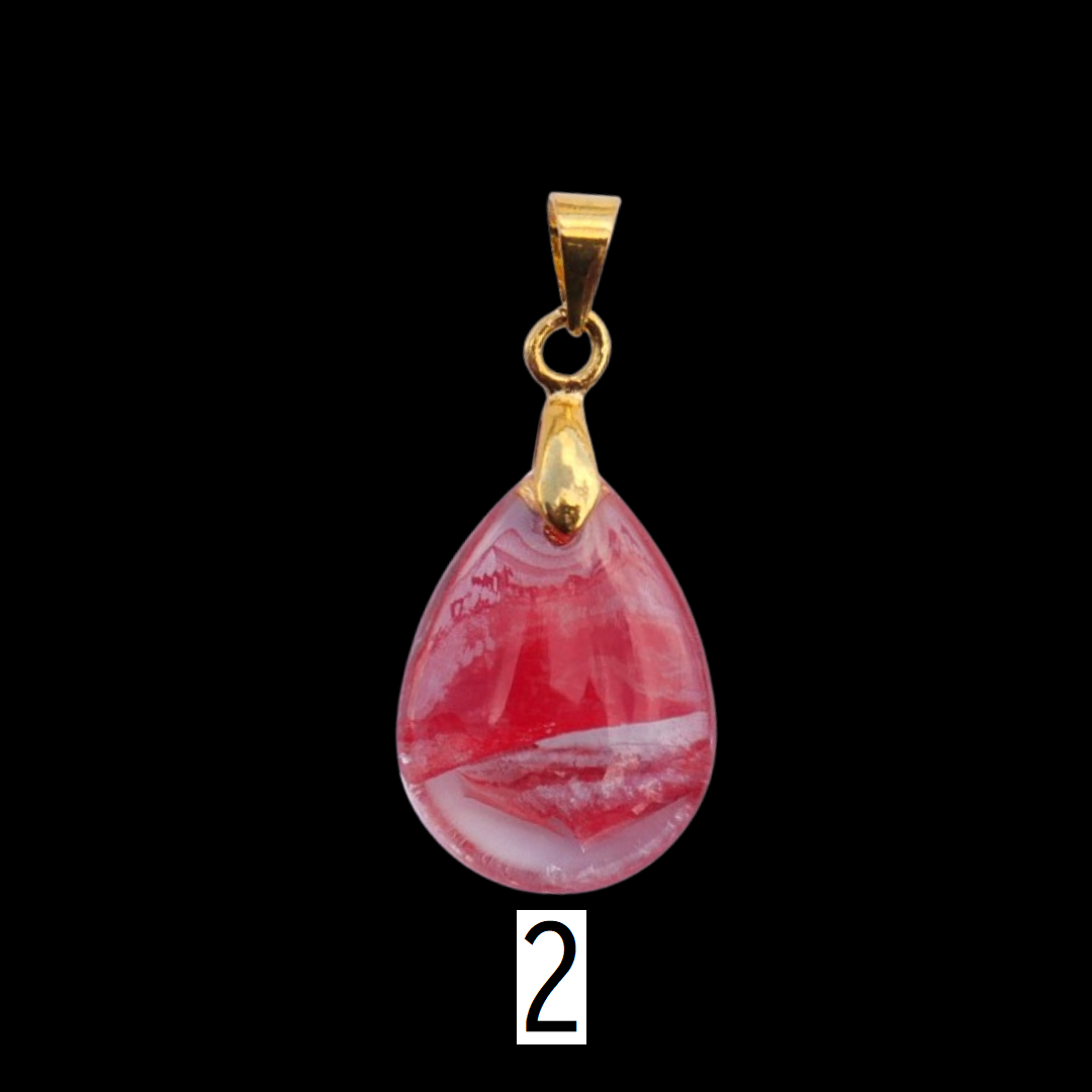 Teardrop Glass Bead Charm – 13mm × 18mm (1 pc)