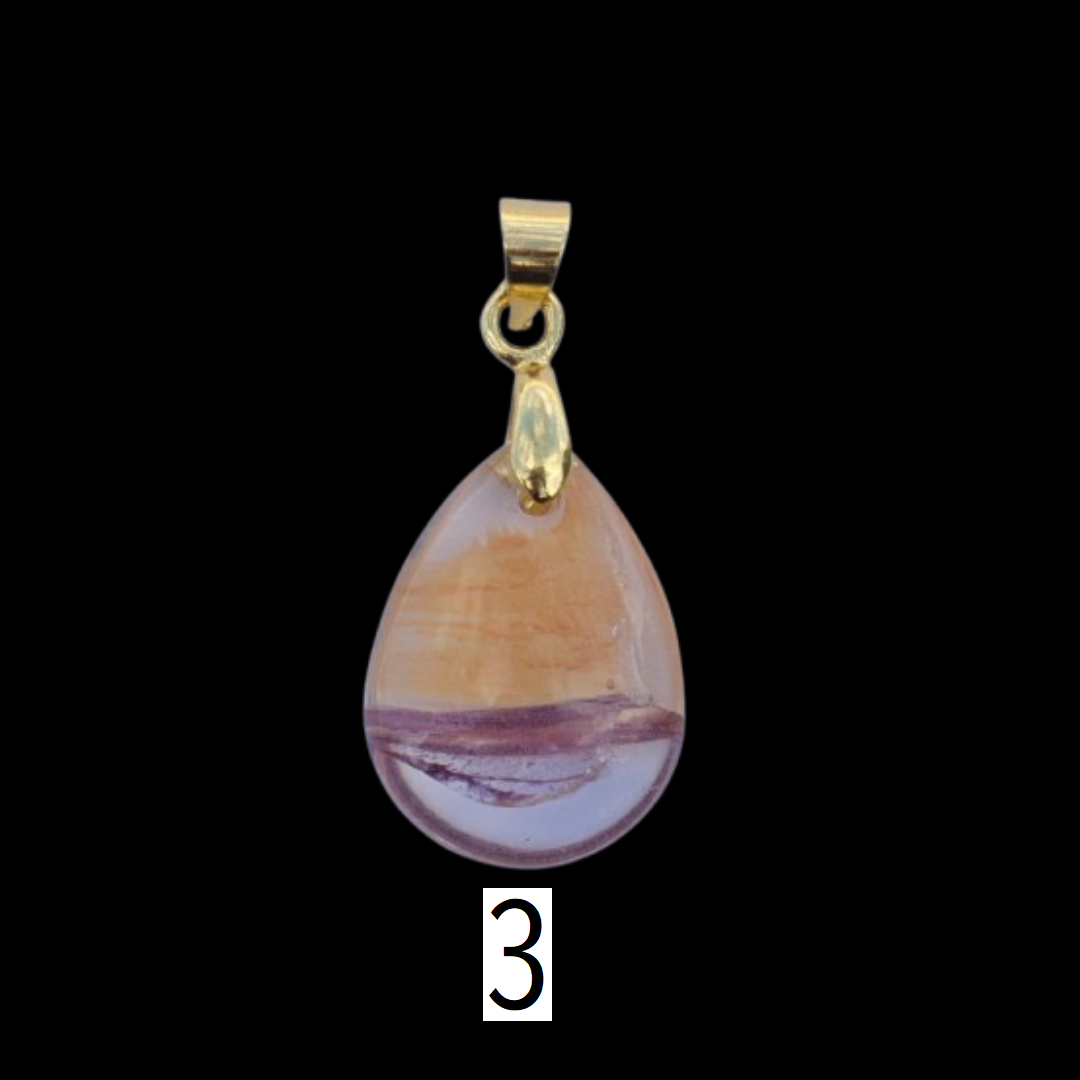Teardrop Glass Bead Charm – 13mm × 18mm (1 pc)