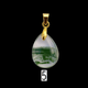 Teardrop Glass Bead Charm – 13mm × 18mm (1 pc)
