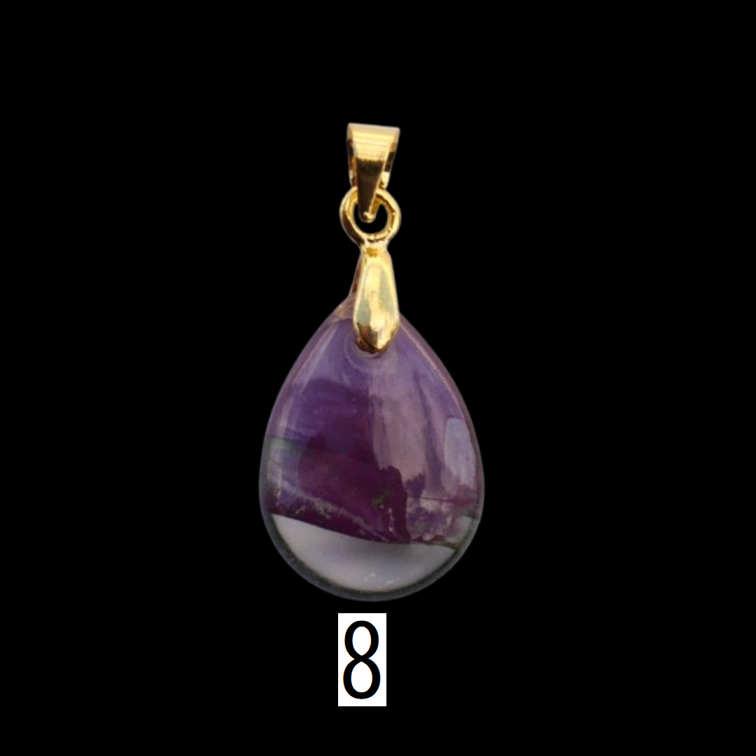 Teardrop Glass Bead Charm – 13mm × 18mm (1 pc)