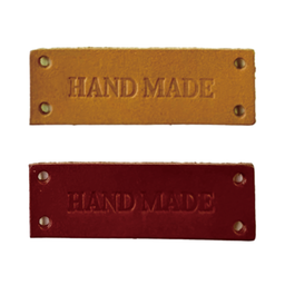 Leather HAND MADE Tags for Bags – 15×45mm, 2 pcs | Made in Japan