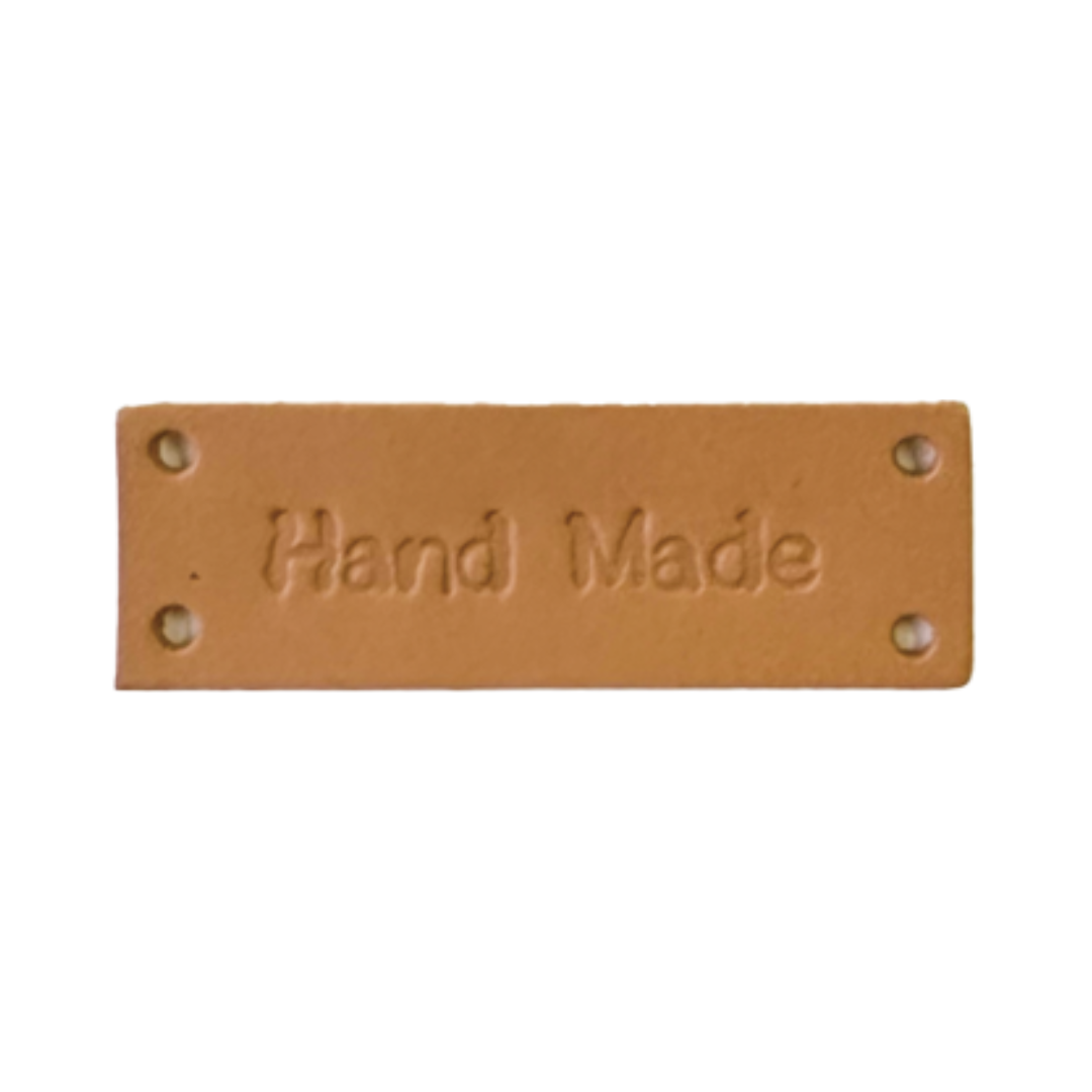 Leather HAND MADE Tags for Bags – 15×45mm, 2 pcs | Made in Japan