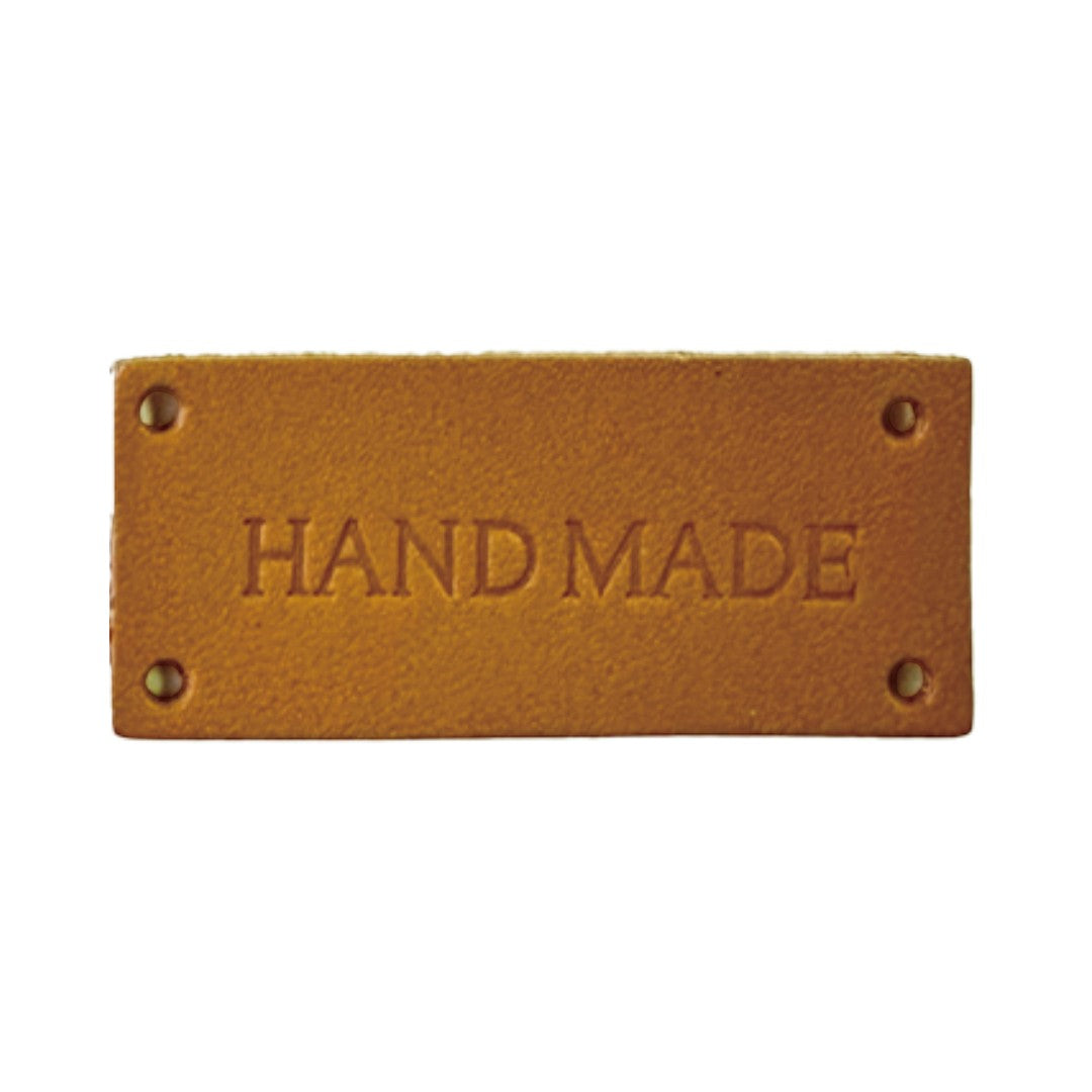 Leather HAND MADE Tags for Bags – 20×45mm, 2 pcs | Made in Japan