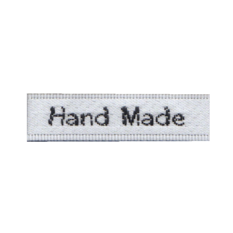 HAND MADE Polyester Sewing Labels – 8 × 34mm, 3 pcs | Craft Supplies