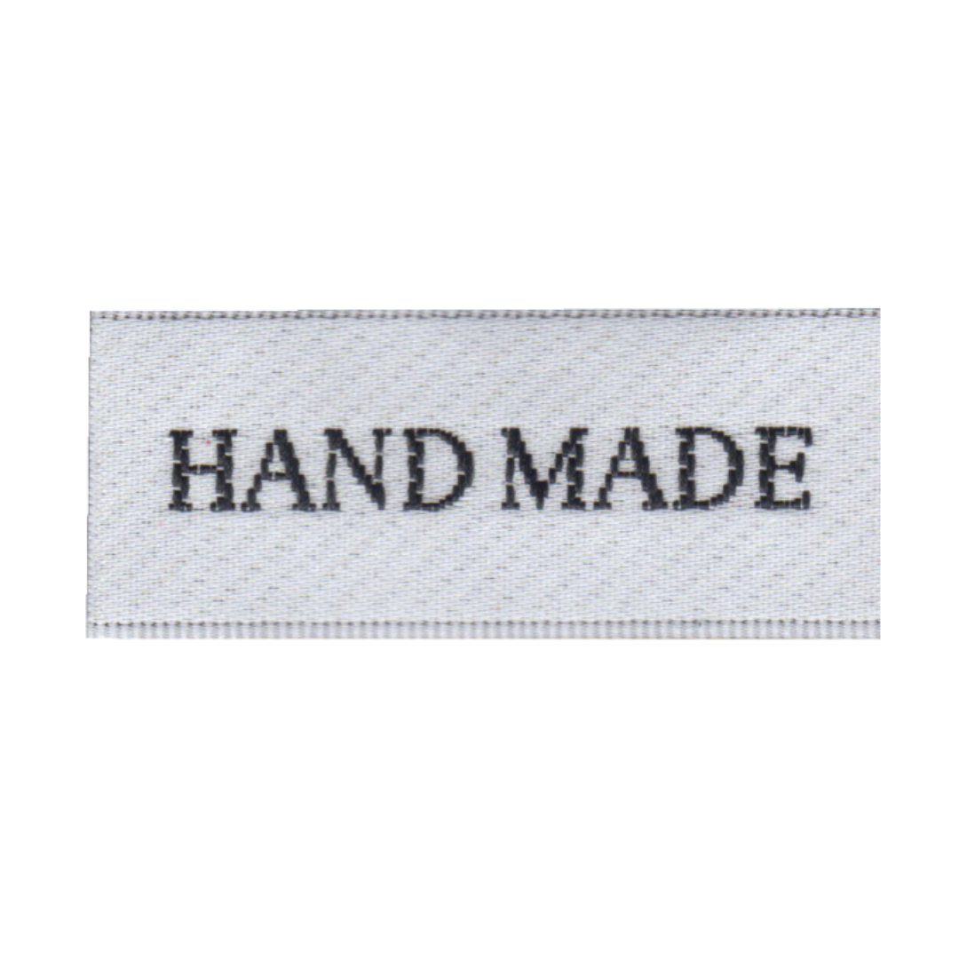 HAND MADE Polyester Sewing Labels – 18 × 42mm, 3 pcs | Craft Supplies