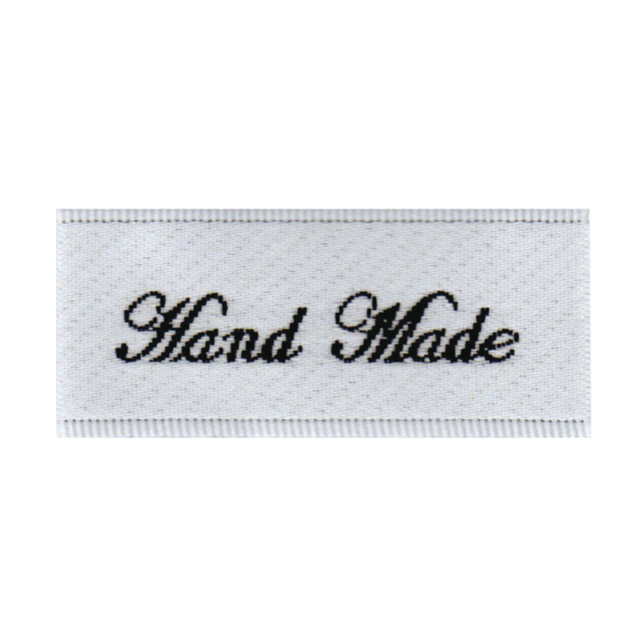 HAND MADE Polyester Sewing Labels – 16 × 41mm, 3 pcs | Craft Supplies
