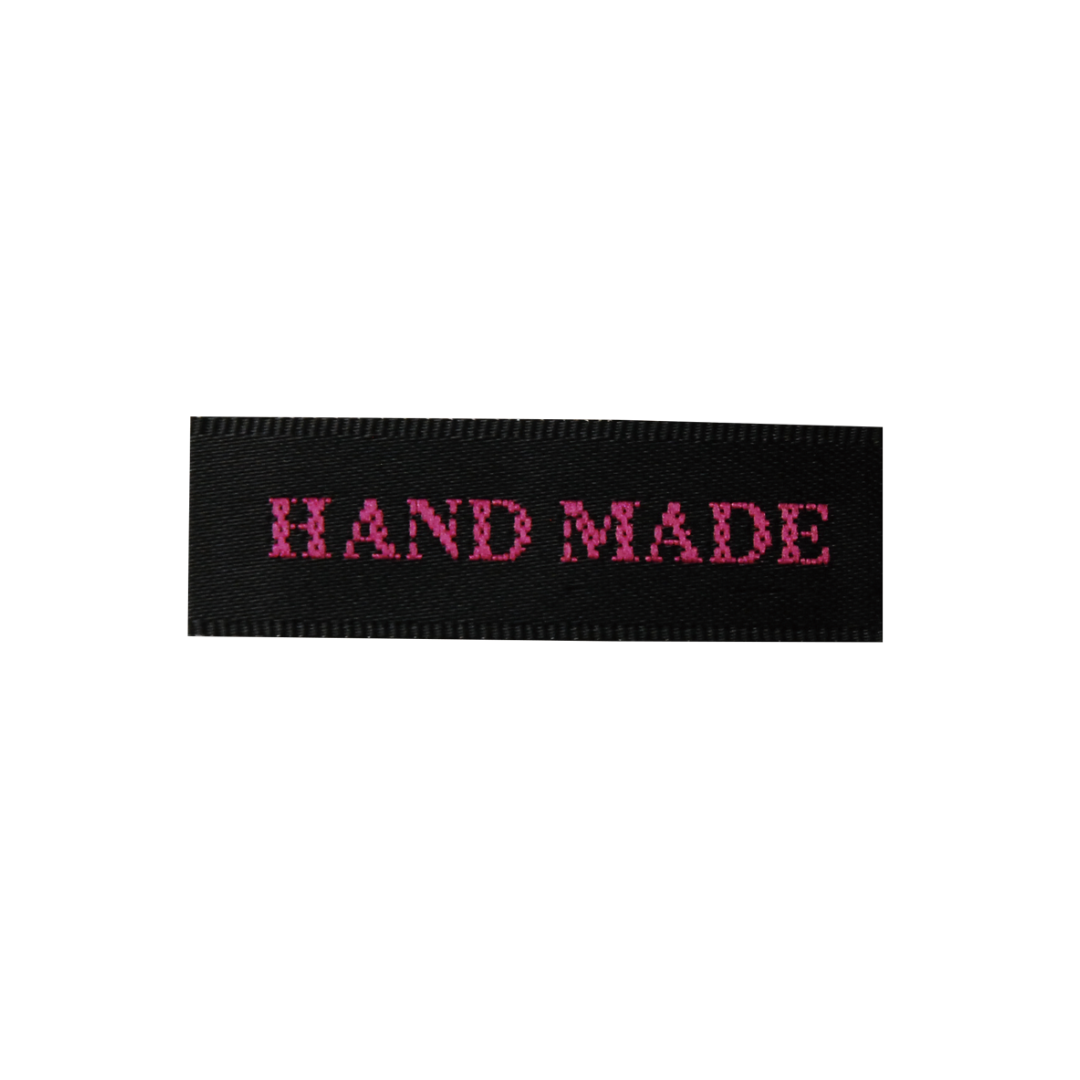 HAND MADE Polyester Sewing Labels – 13 × 42mm, 3 pcs | Craft Supplies