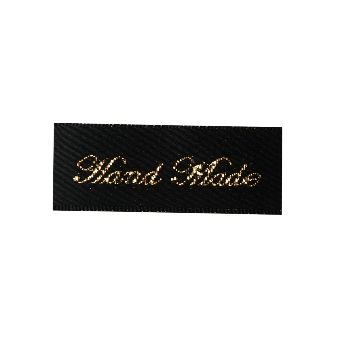 HAND MADE Polyester Sewing Labels – 16 × 41mm, 3 pcs | Craft Supplies