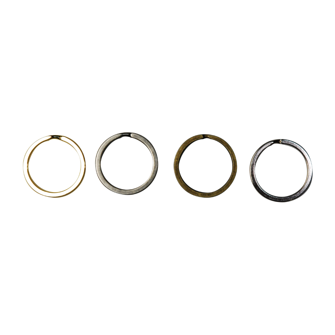 Flat Split Key Rings – 20mm, 2 pcs | Keychain &amp; Bag Making Hardware