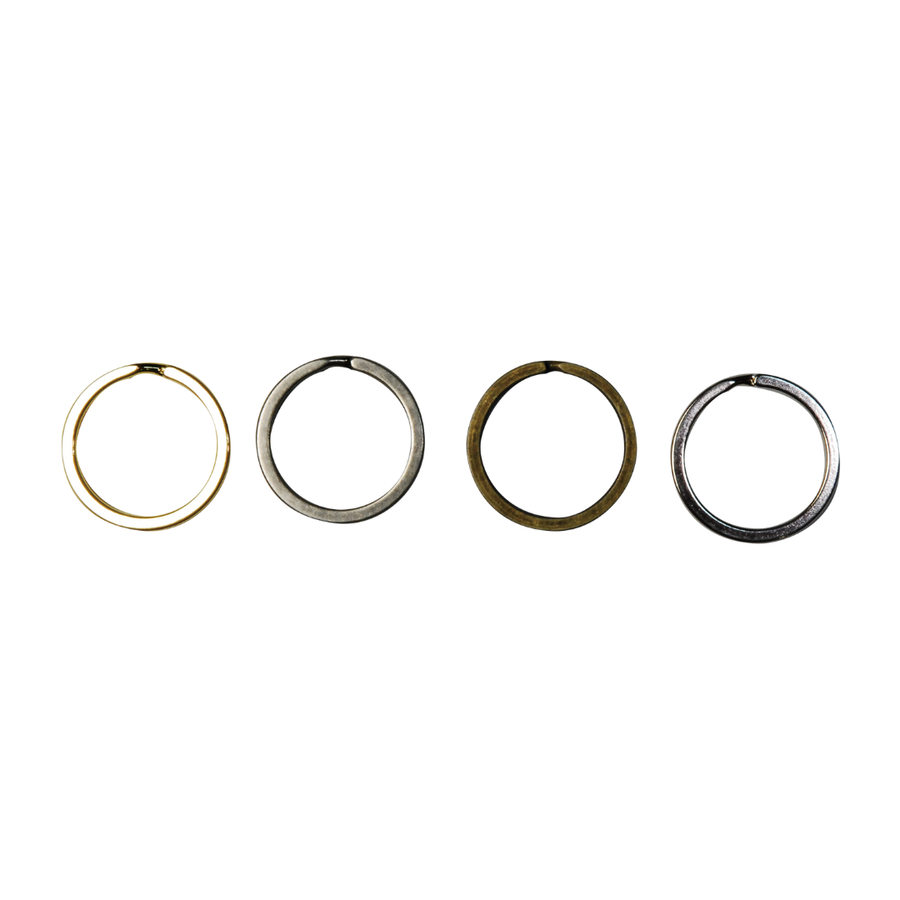 Flat Split Key Rings – 20mm, 2 pcs | Keychain &amp; Bag Making Hardware