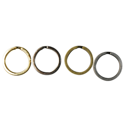 Flat Split Key Rings – 25mm, 2 pcs | Keychain &amp; Bag Making Hardware