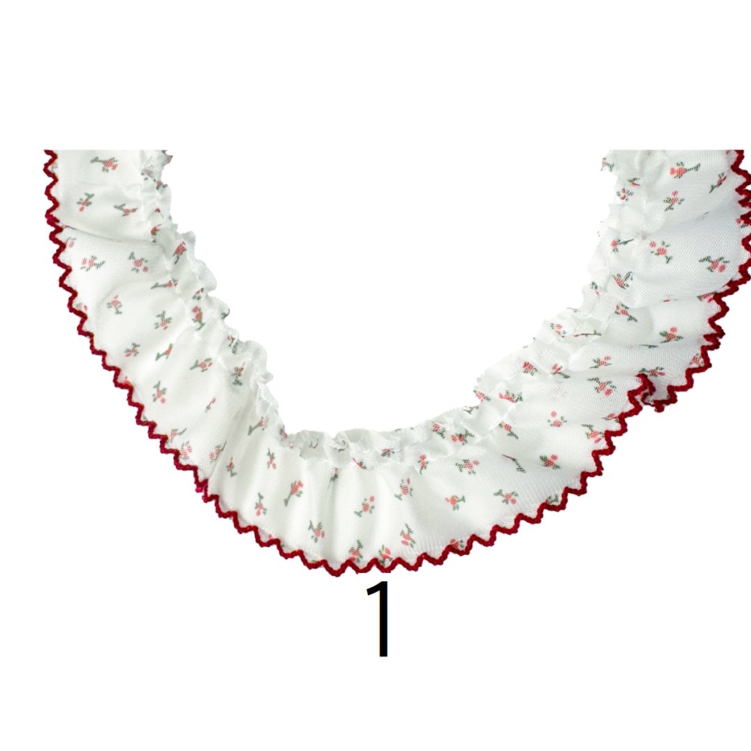 Floral Tuck Lace – 38mm × 15m (1 roll)