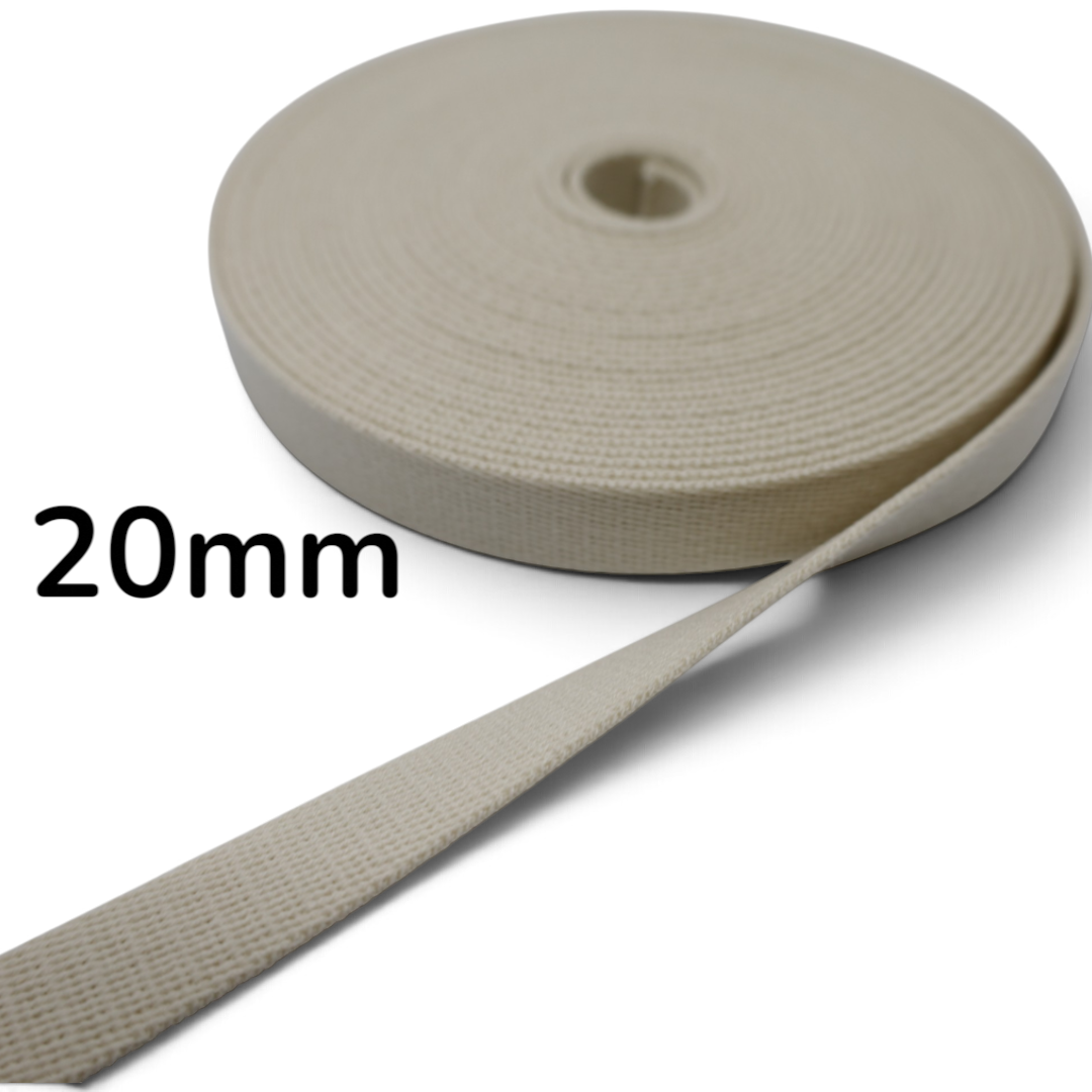 Heavy-Duty Acrylic Bag Strap Tape – 20mm × 10m | Made in Japan