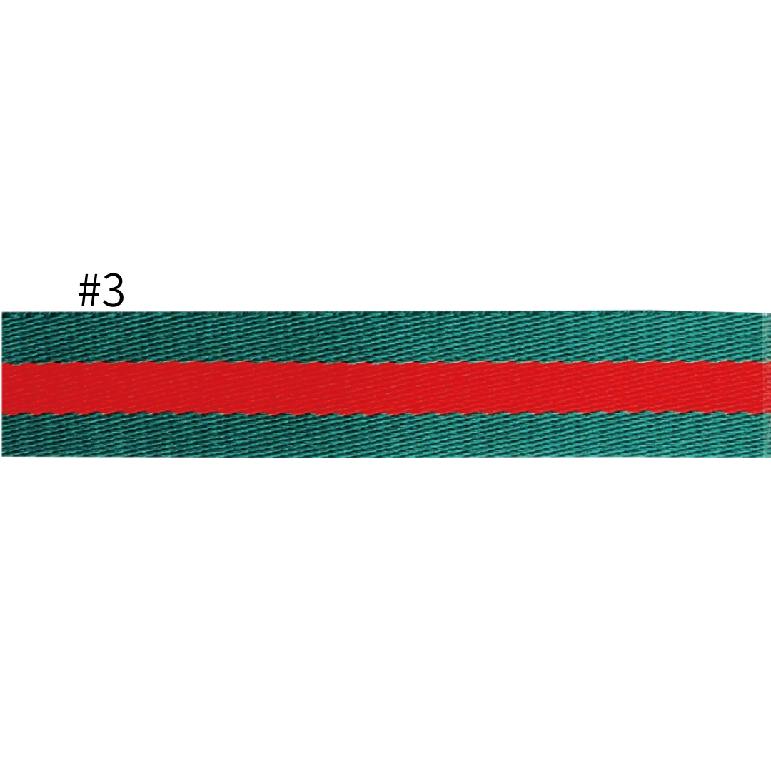 Striped Polyester Bag Strap Tape – 38mm × 10m | Bag Making Supplies