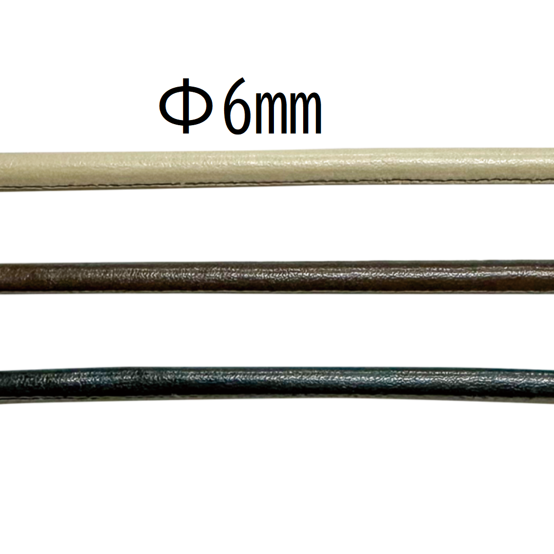 Faux Leather Loop –  Ø6mm × 12.5m (1 roll)