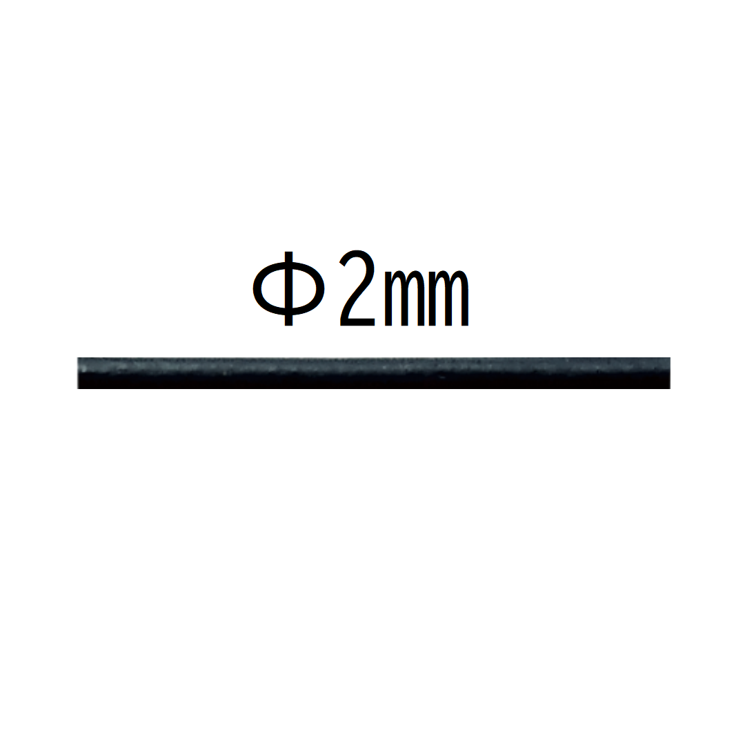 丸革紐 Ø2mm × 25m