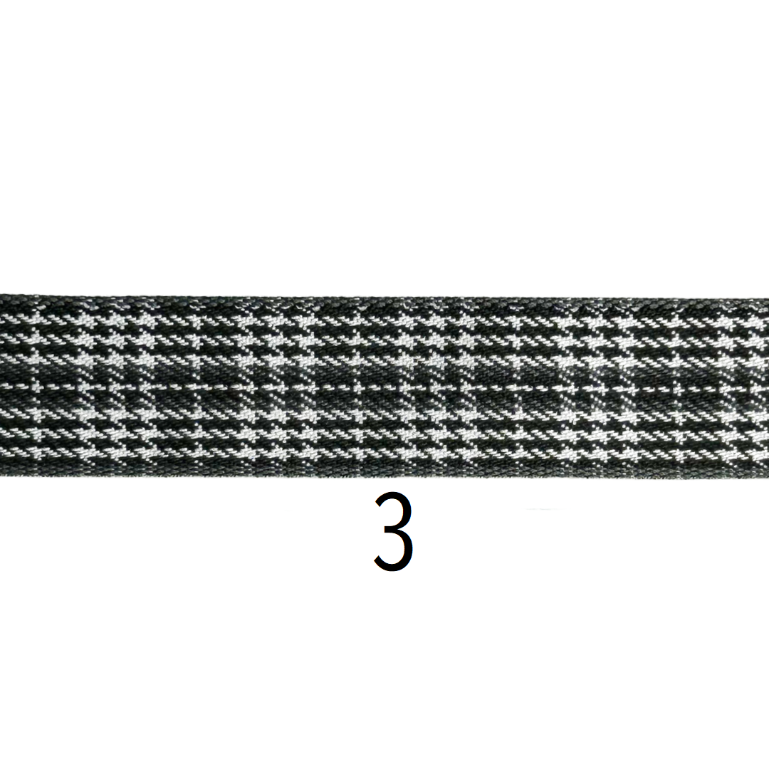 Check Pattern Ribbon – 25mm × 15m (1 roll)