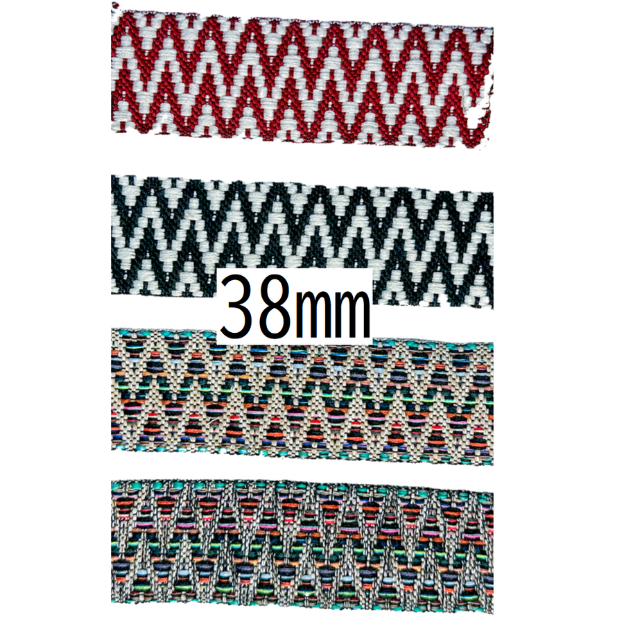 Herringbone Polyester Bag Strap Tape – 38mm × 10m | Bag Making Supplies