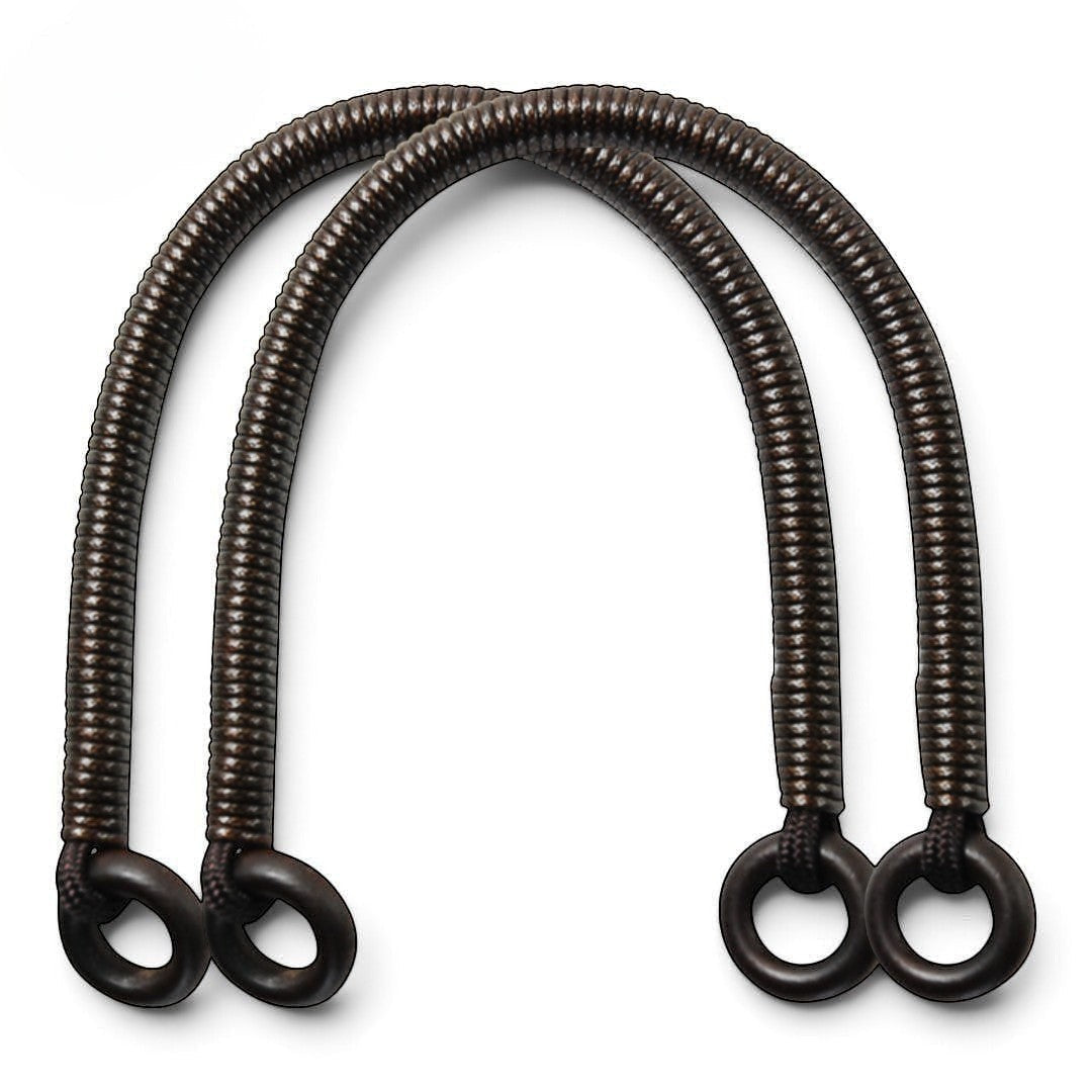 Round Polyester-Coated Bag Handles – 12mm × 38cm, 2 pcs | Made in Japan